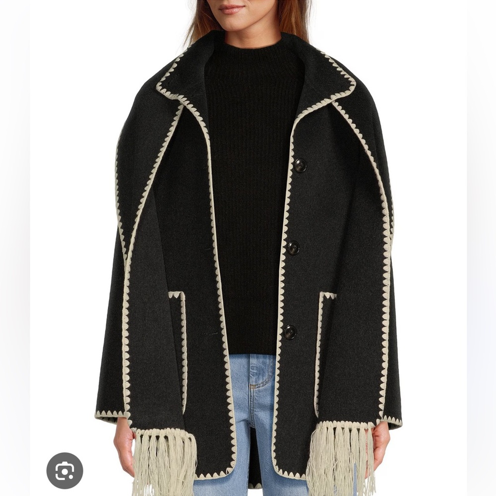 Antonio Melani wool scarf coat